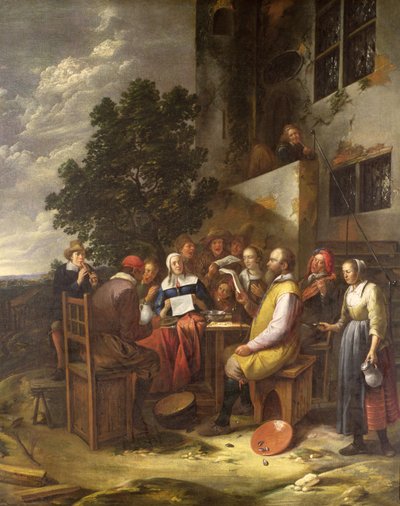 A Musical Party by Gillis van Tilborgh